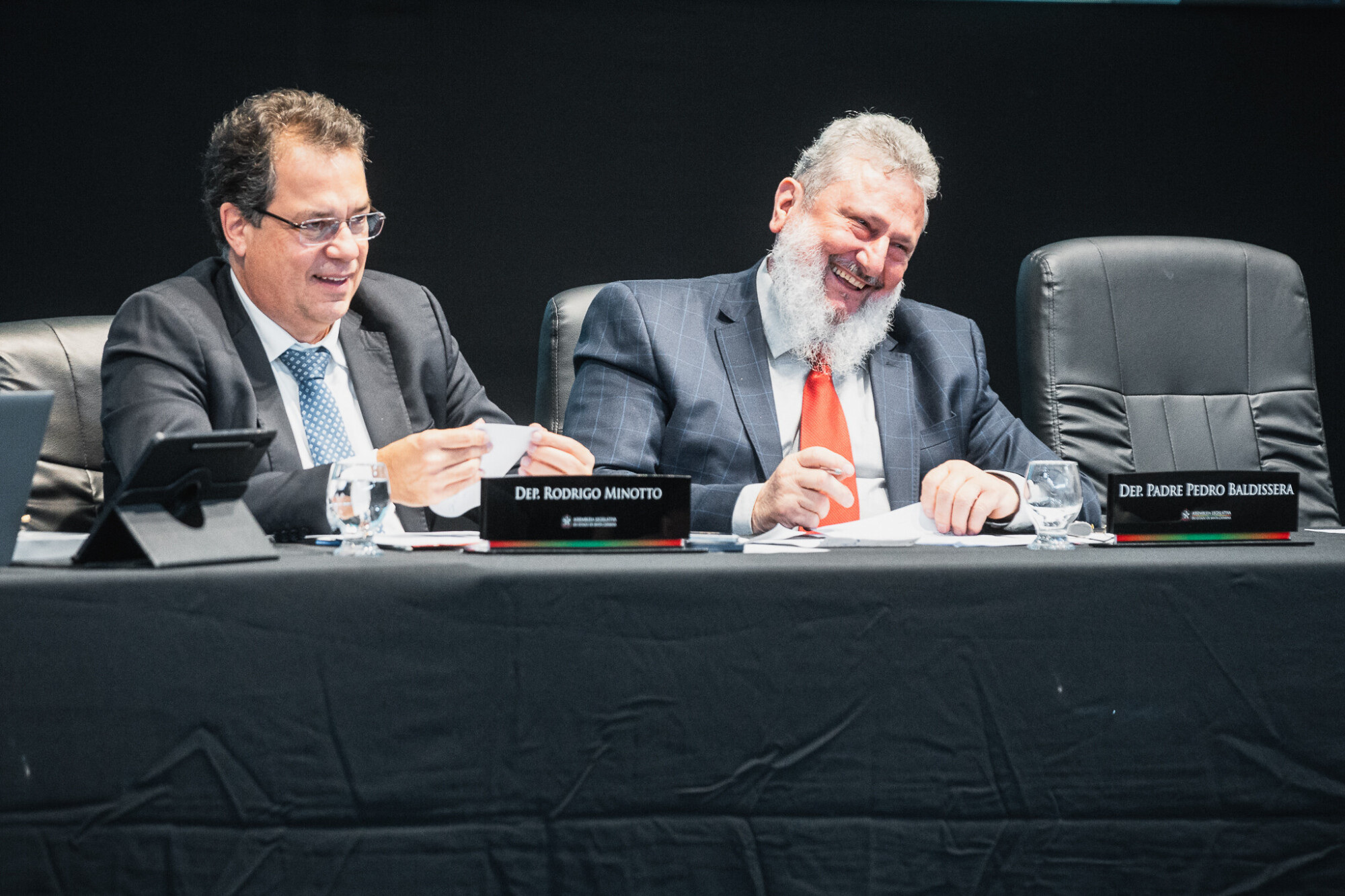 - Deputado Rodrigo Minotto (PDT)
 - Deputado Padre Pedro Baldisera (PT)