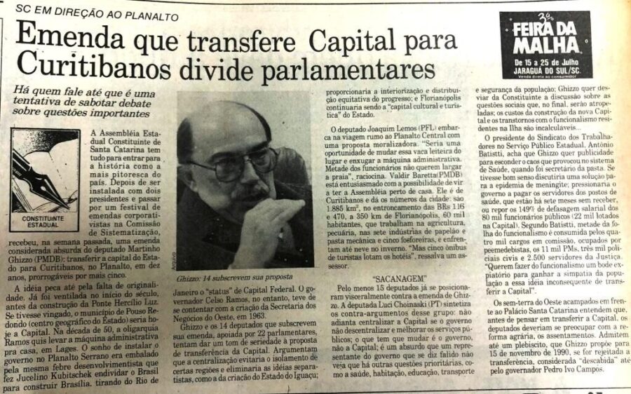 Assunto chamou a atenção da imprensa catarinense. FOTO: Reprodução/Agência AL