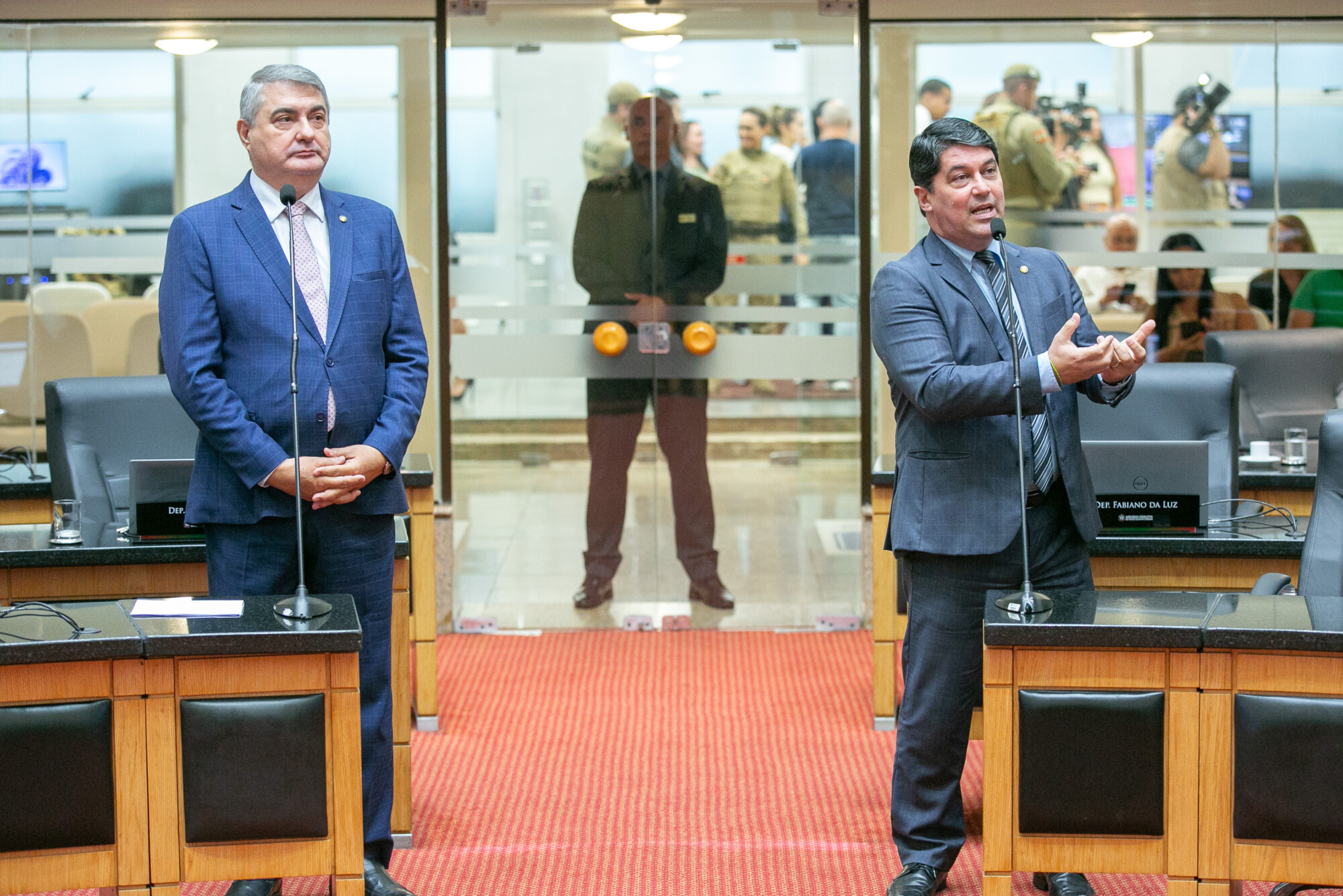 - Deputado Antídio Lunelli (MDB)
 - Deputado Emerson Stein (MDB)