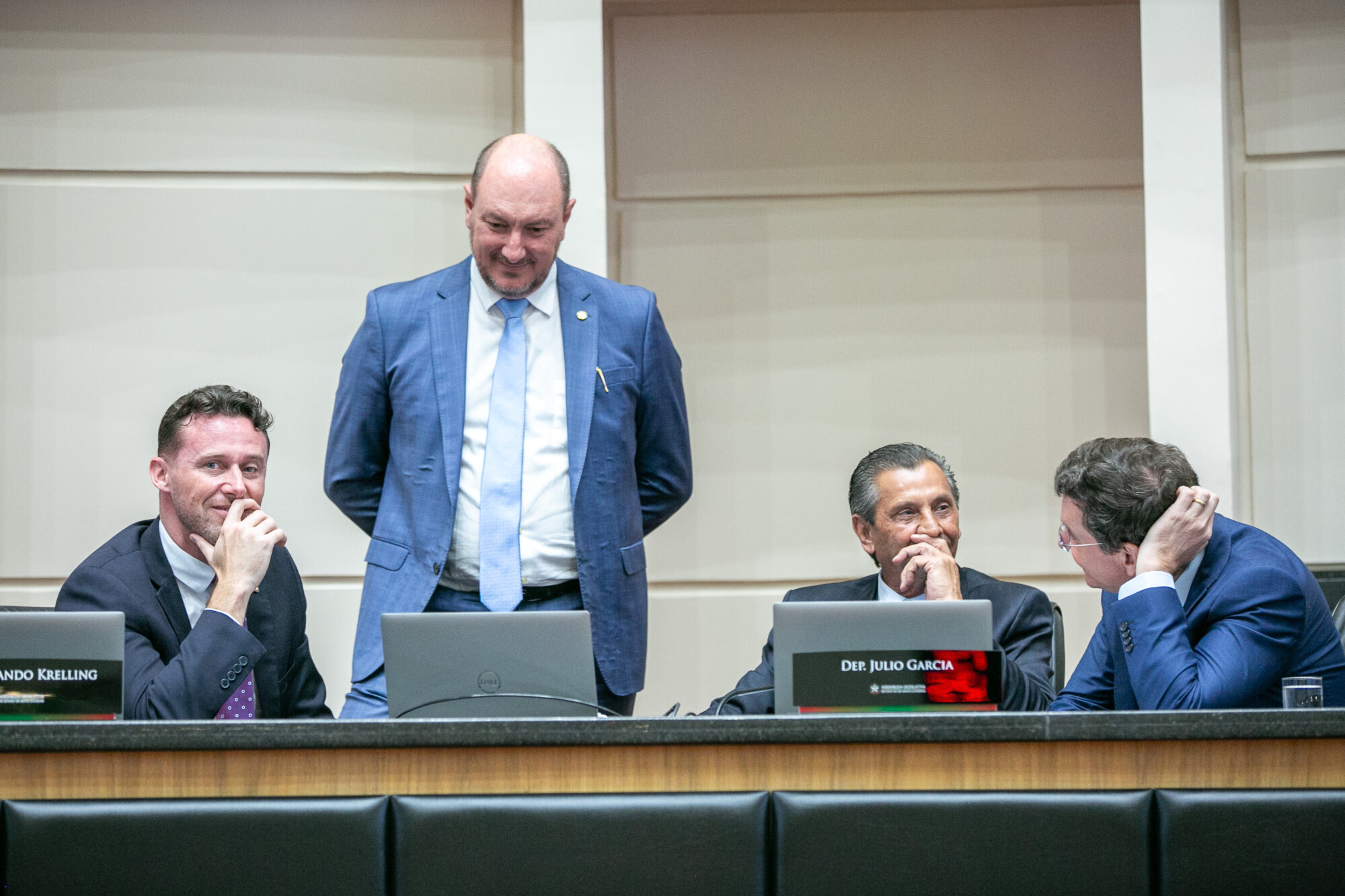 - Deputado Fernando Krelling (MDB) 	 - Deputado Mauro de Nadal (MDB) 	 - Deputado Julio Garcia (PSD) 	
 - Deputado Jair Miotto (União)