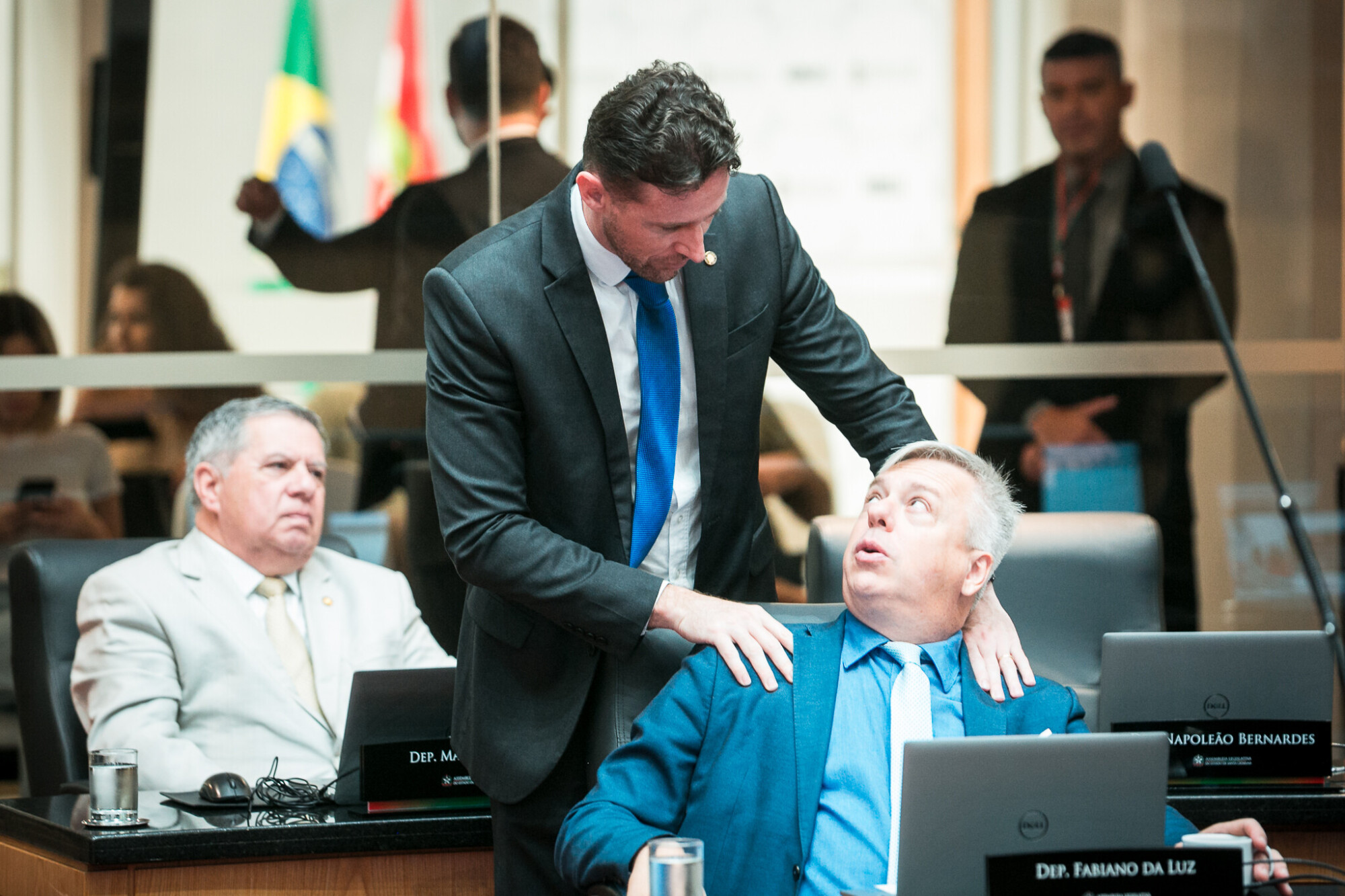 - Deputado Fabiano da Luz (PT) 	
- Deputado Mário Motta (PSD)