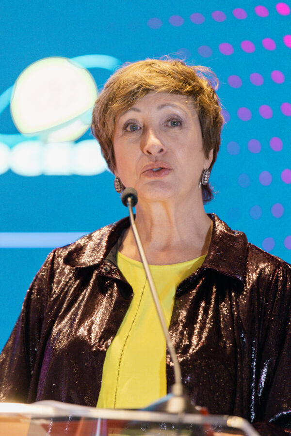 A jornalista catarinense Sônia Bridi foi homenageada durante a cerimônia.
