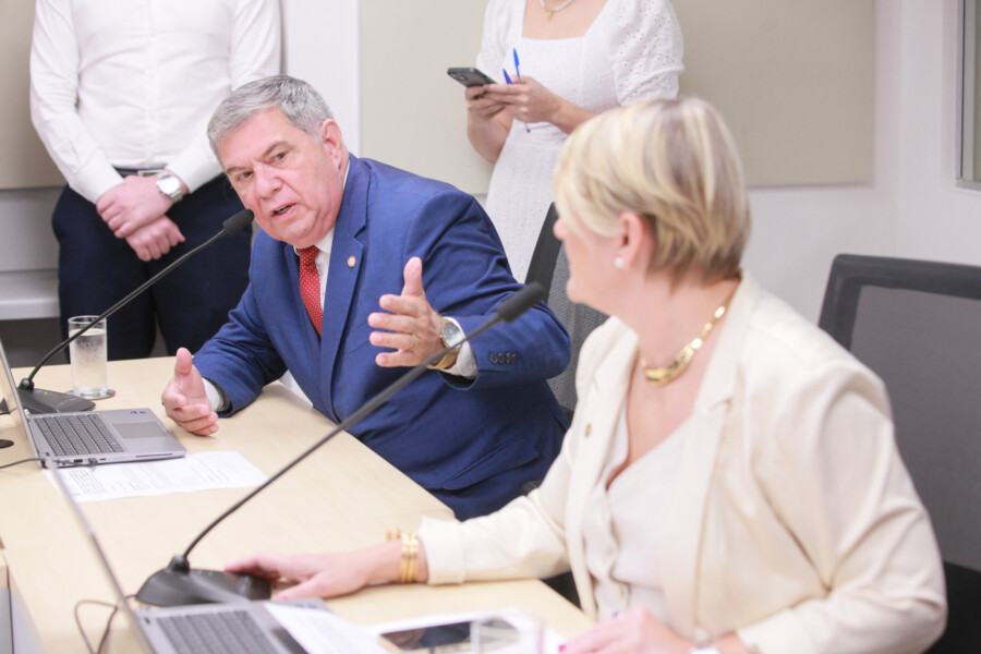 - Deputado Mário Motta (PSD)
 - Deputada Luciane Carminatti (PT)