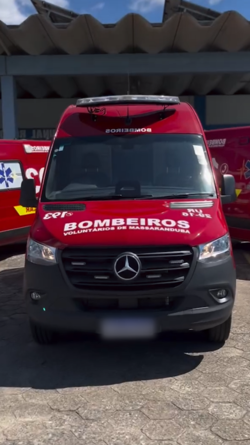 Nova ambulância dos Bombeiros Voluntários de Massaranduba é resultado do programa “Você decide”