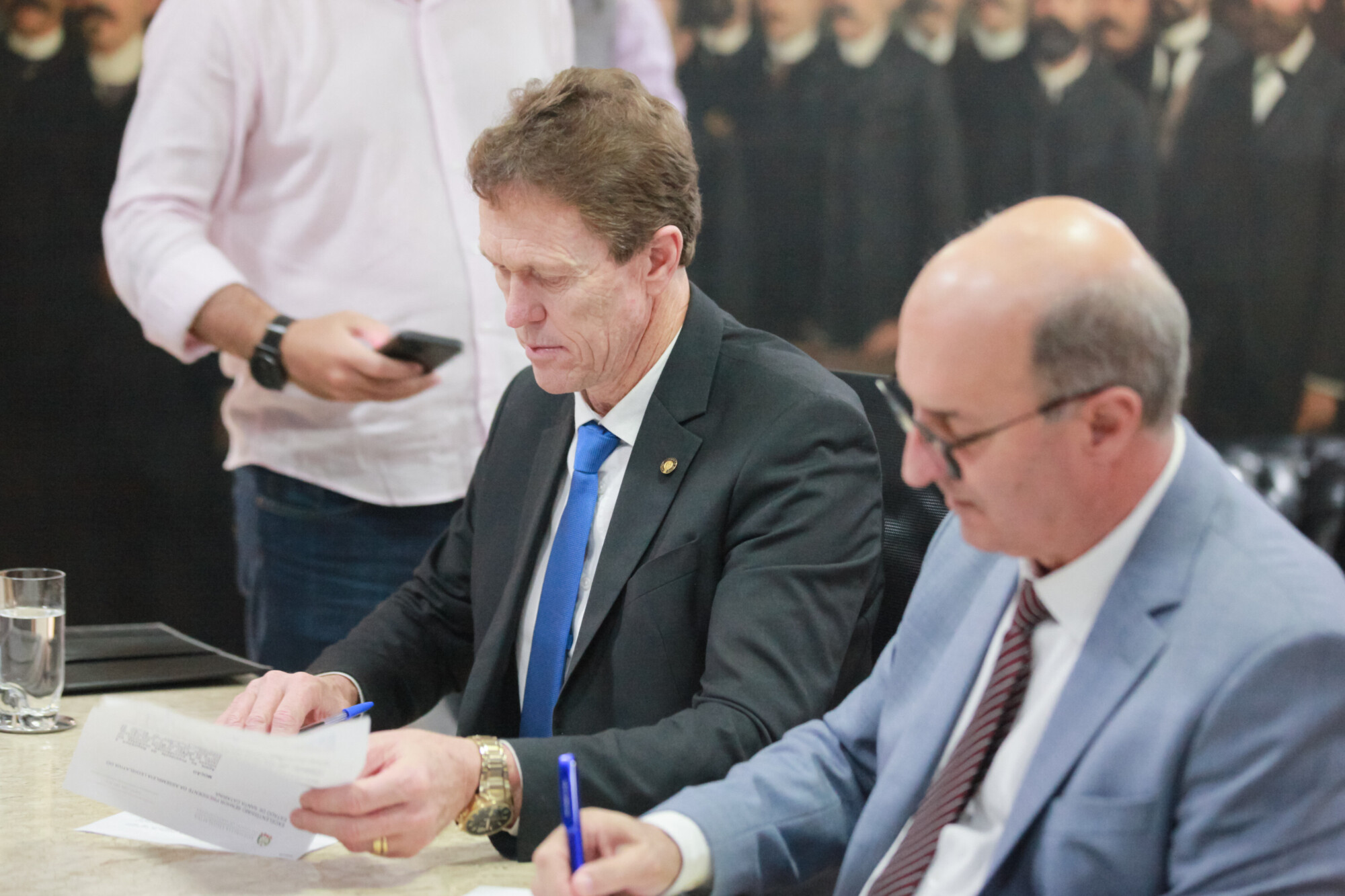 - Deputado Volnei Weber (MDB)
 - Deputado José Milton Scheffer (PP)