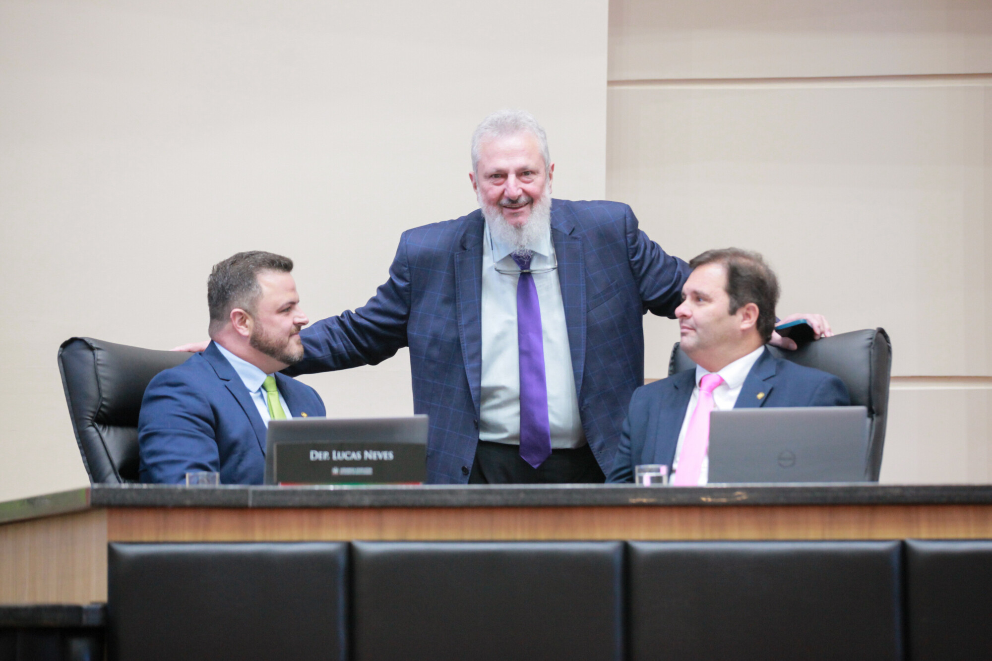 - Deputado Lucas Neves (Podemos) 	
- Deputado Padre Pedro Baldissera (PT) 	
 - Deputado Sérgio Guimarães(União)