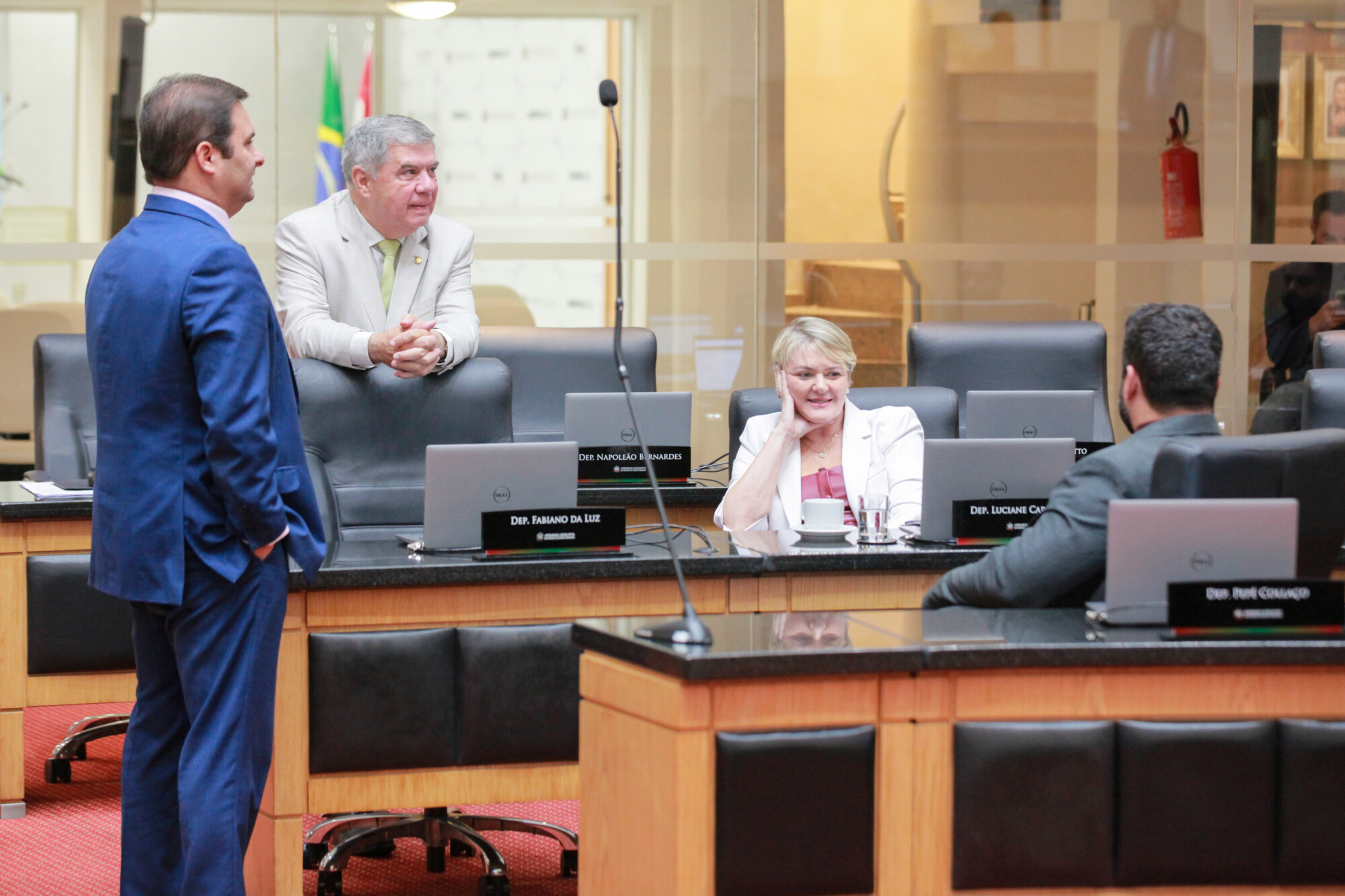 - Deputado Sérgio Guimarães(União) 
 - Deputado Mário Motta (PSD)
 - Deputada Luciane Carminatti (PT)