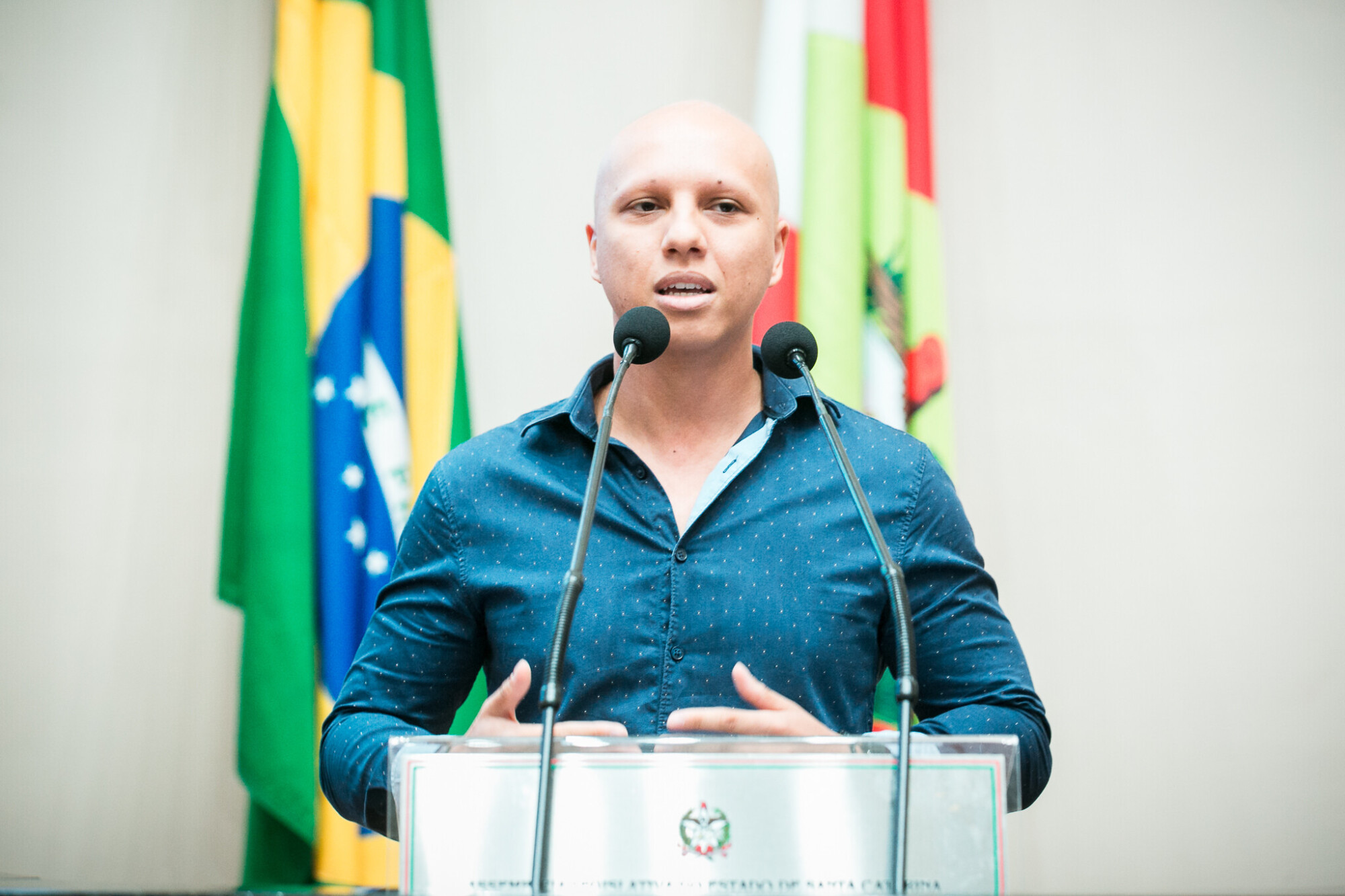 -Salmo Riberio - Representante da associação Brasileira portador de câncer