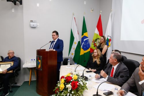 Minotto participa de Sessão Solene da Câmara de Forquilhinha