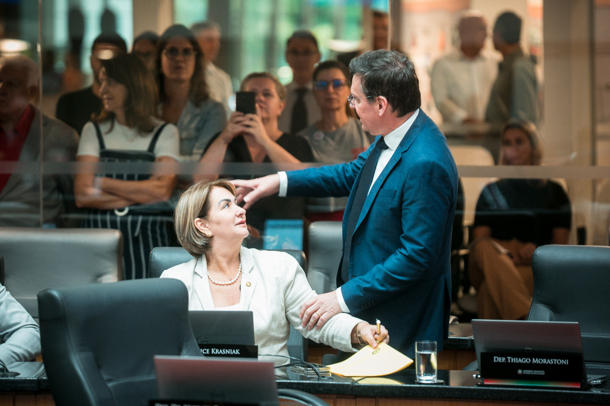 -Deputada Janice Krasniak(Podemos) - Deputado Jair Miotto (União)