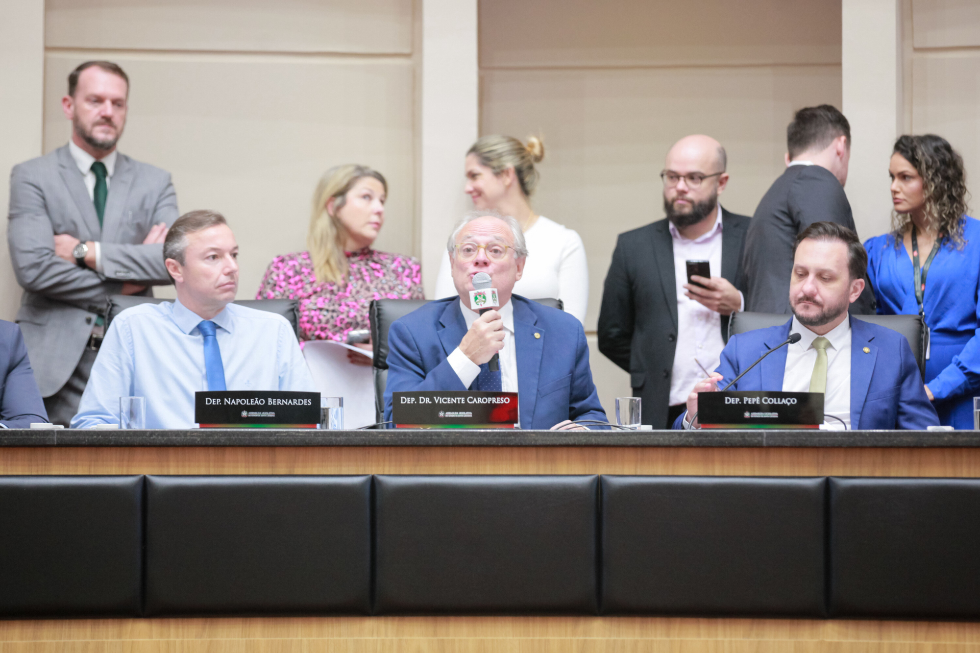 - Deputado Napoleão Bernardes (PSD) 	
- Deputado Dr. Vicente Caropreso (PSDB)  - Deputado Pepê Collaço (PP)