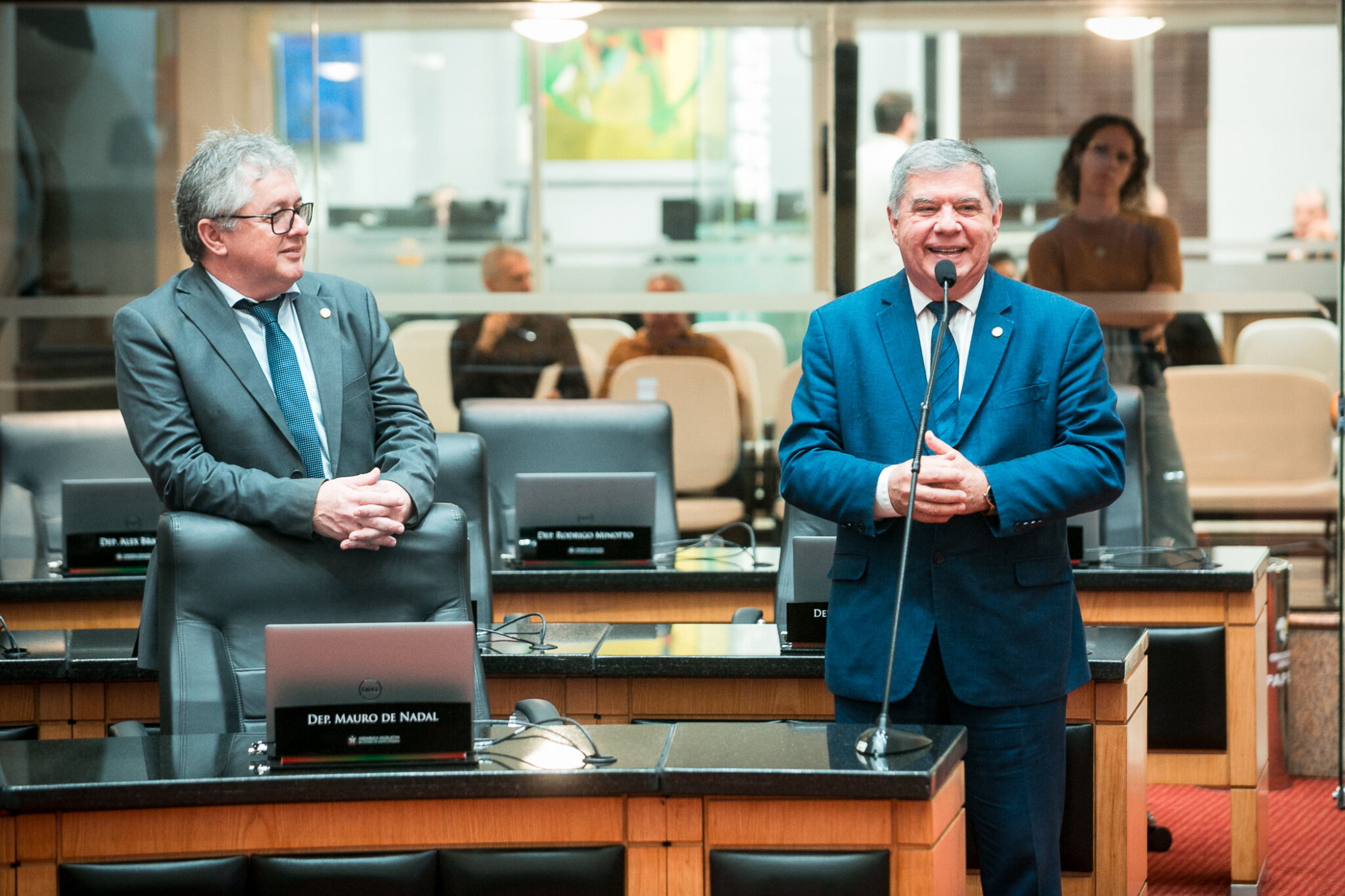- Deputado Tiago Zilli (MDB)
 - Deputado Mário Motta (PSD)