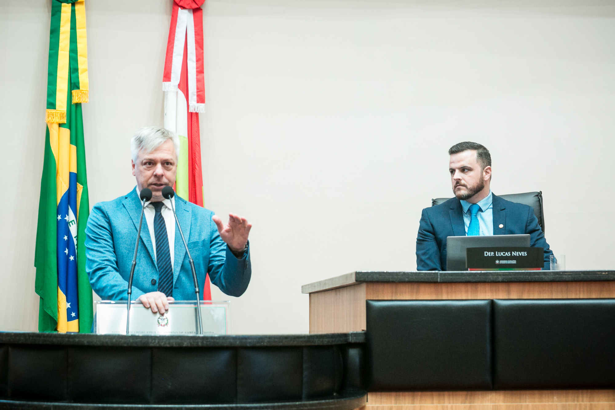 - Deputado Fabiano da Luz (PT) 	
 - Deputado Lucas Neves (Podemos)