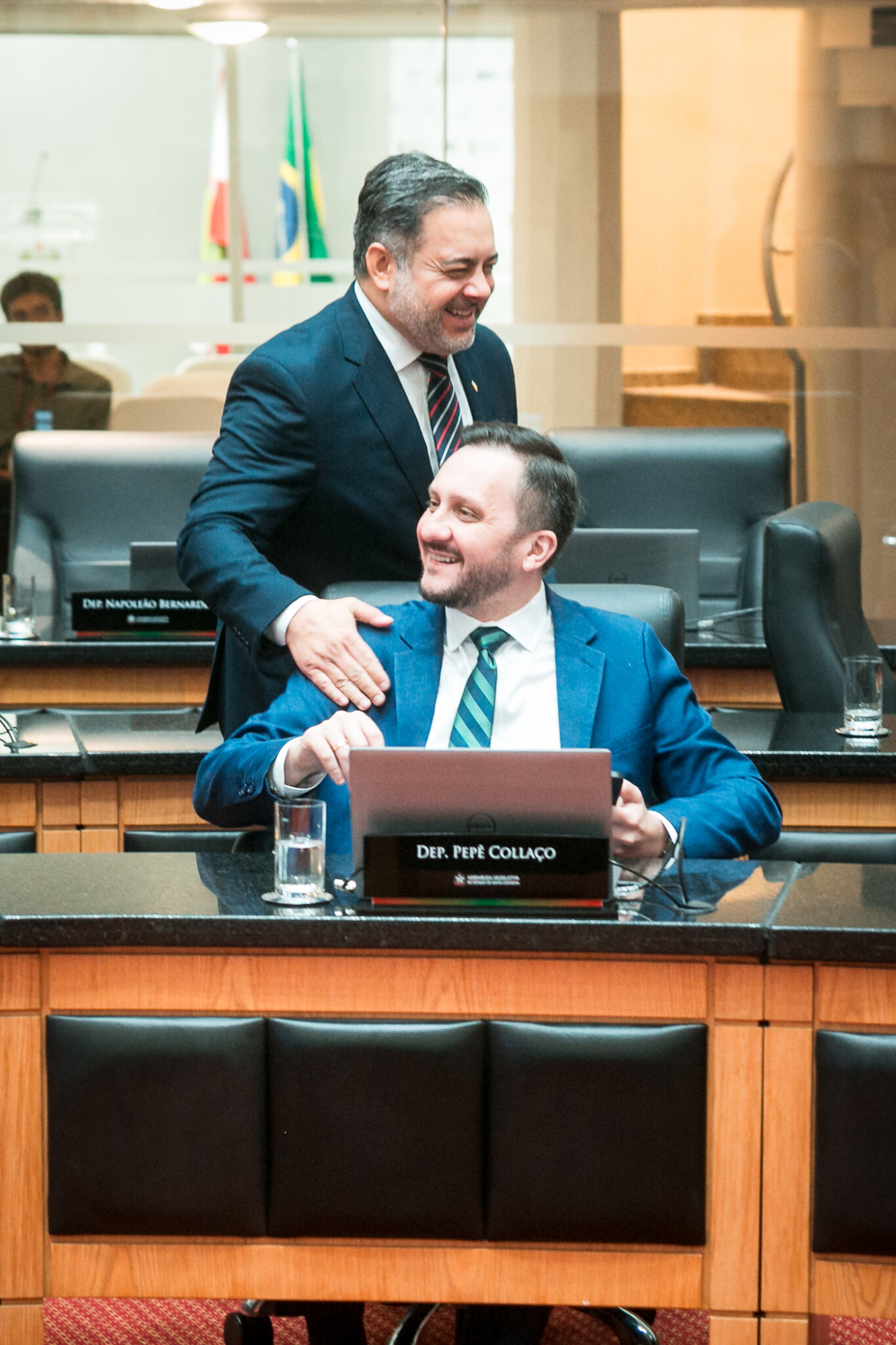 -Deputado Thiago Morastoni (Podemos) - Deputado Pepê Collaço (PP)