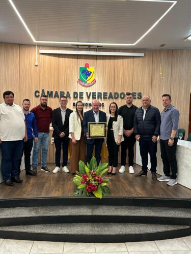 Marcos Vieira recebe titulo de Cidadão Honorário de Belmonte