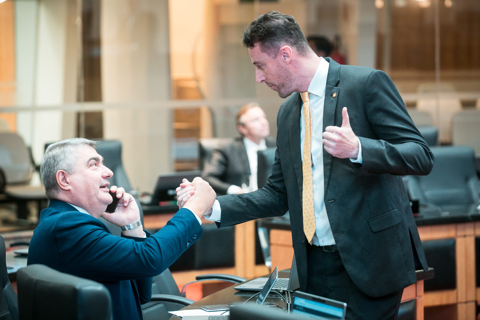 - Deputado Antídio Lunelli (MDB)
- Deputado Fernando Krelling (MDB)