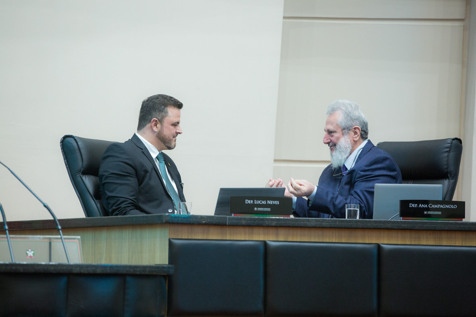 - Deputado Lucas Neves (Podemos) 	
- Deputado Padre Pedro Baldissera (PT)