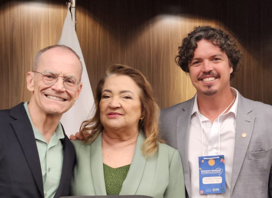 Deputado Marquito com a deputada Maria do Carmo, presidente da Comissão de Meio Ambiente da Assembleia Legislativa do Pará, e senador Fabiano Contarat