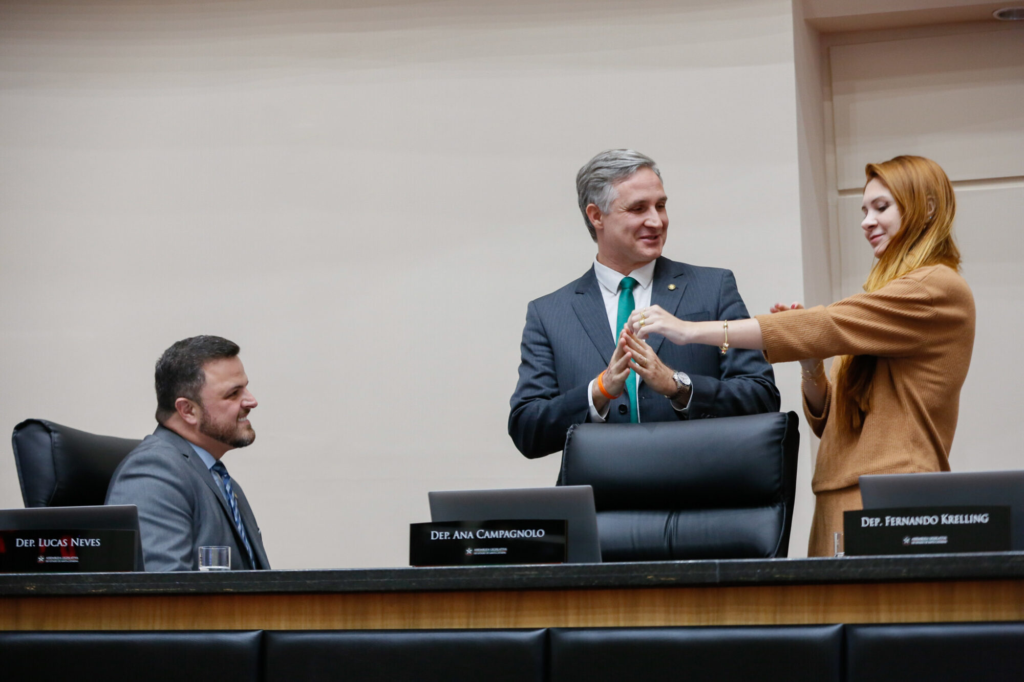 - Deputado Lucas Neves (Podemos) 	
 - Deputado Matheus Cadorin (NOVO) 	
 - Deputada Ana Campagnolo (PL)