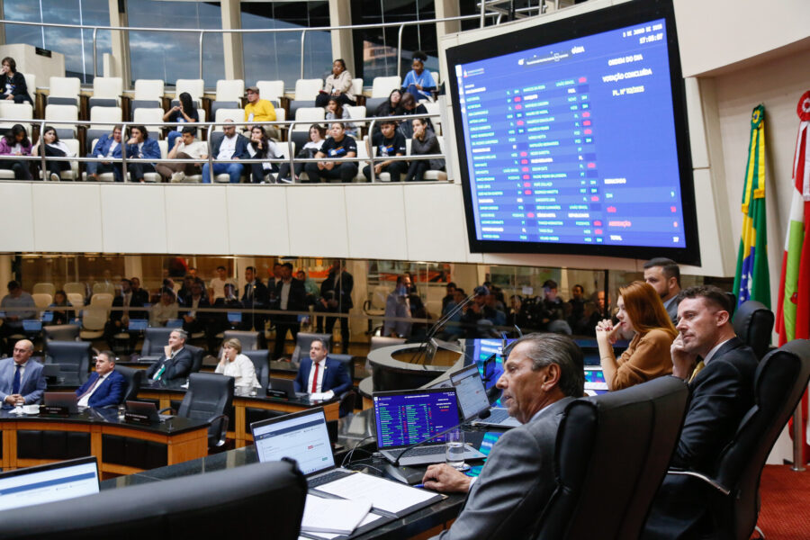 Plenário da Alesc, durante a sessão ordinária desta terça-feira (3)