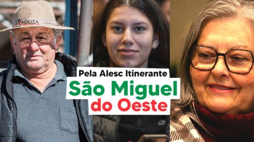 De deslocamento de trator a Grêmio Estudantil: como a Alesc Itinerante mobilizou moradores no Oeste