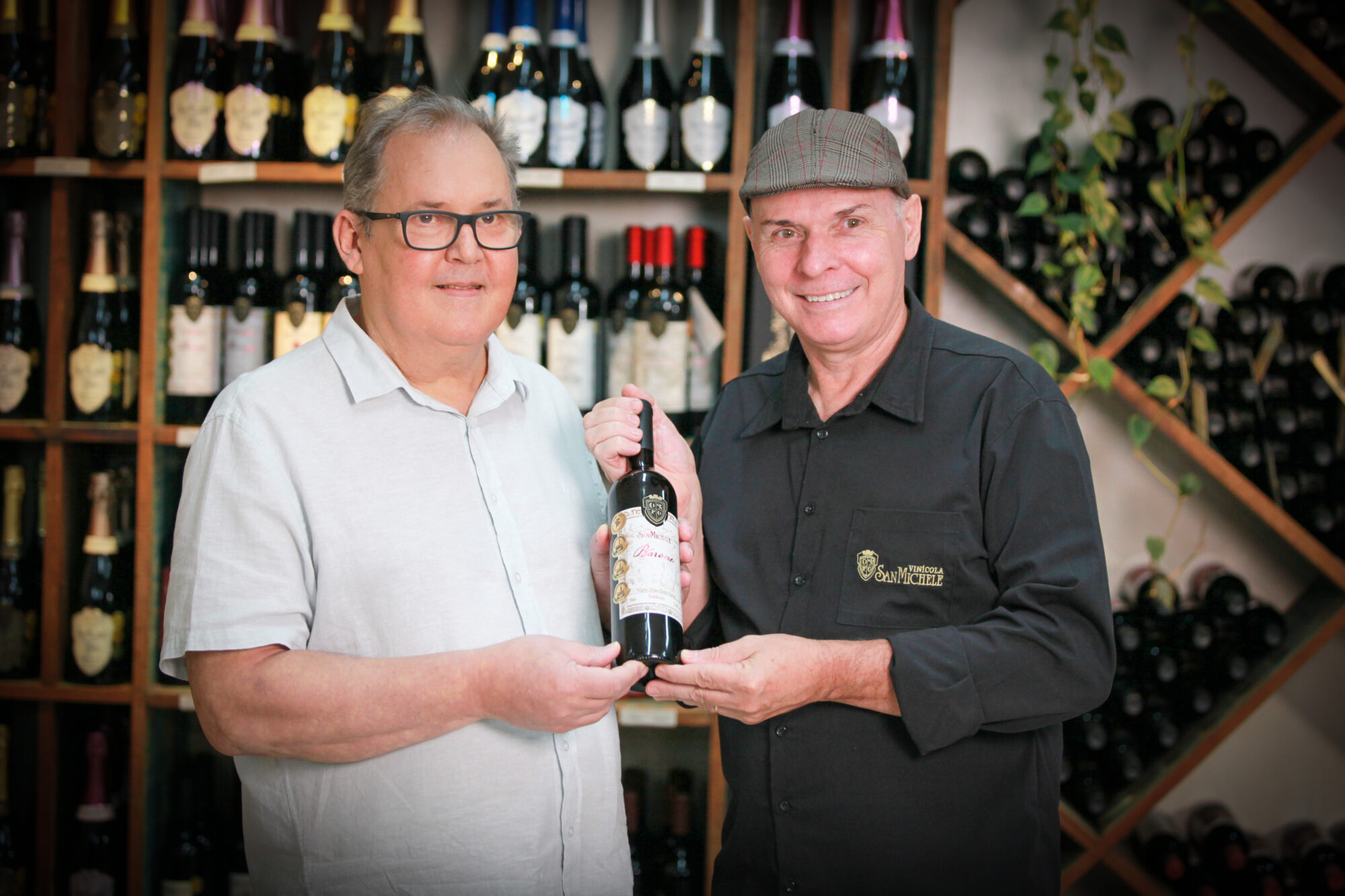 Marcelo Sardagna e Sionei Furlani - Vinicola San Michele, em Rodeio