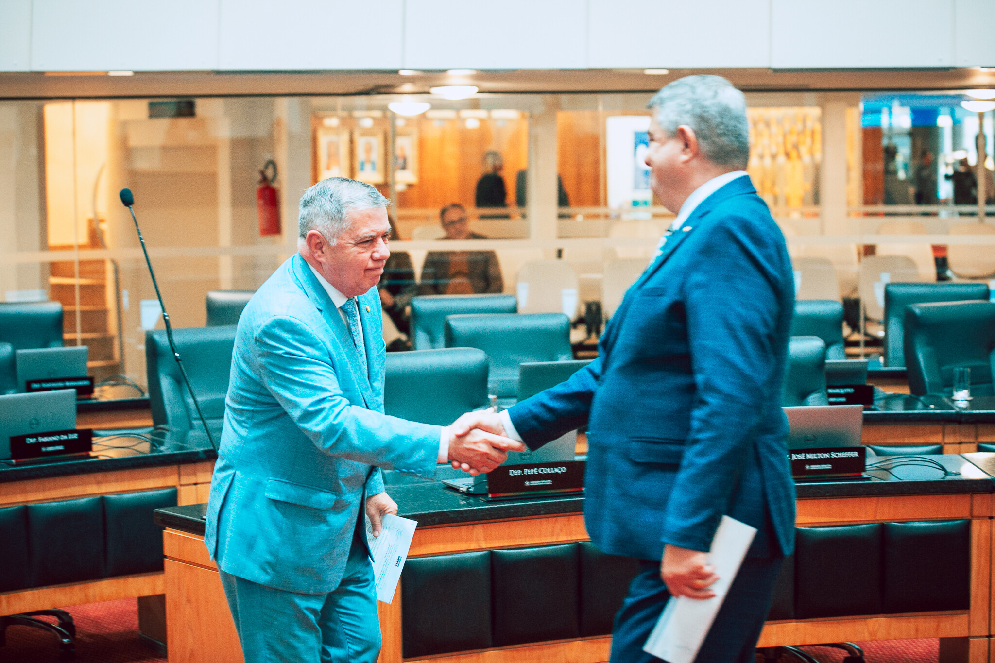 - Deputado Mário Motta (PSD)
 - Deputado Antídio Lunelli (MDB)