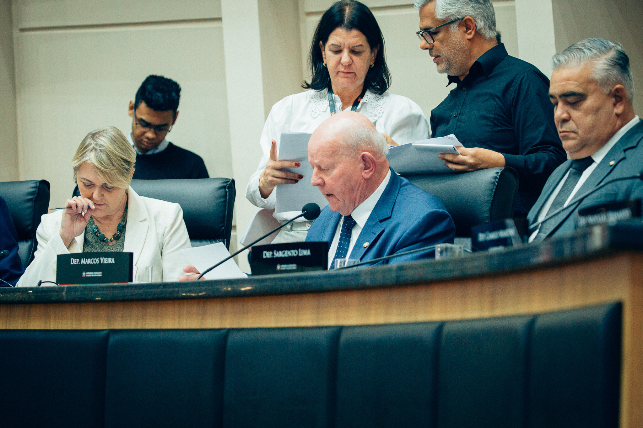 - Deputada Luciane Carminatti (PT) - Deputado Marcos Vieira (PSDB)