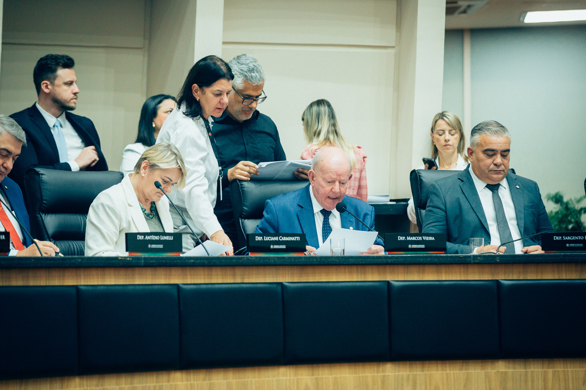 - Deputado Antídio Lunelli (MDB) 	
- Deputada Luciane Carminatti (PT) - Deputado Sargento Lima (PL)