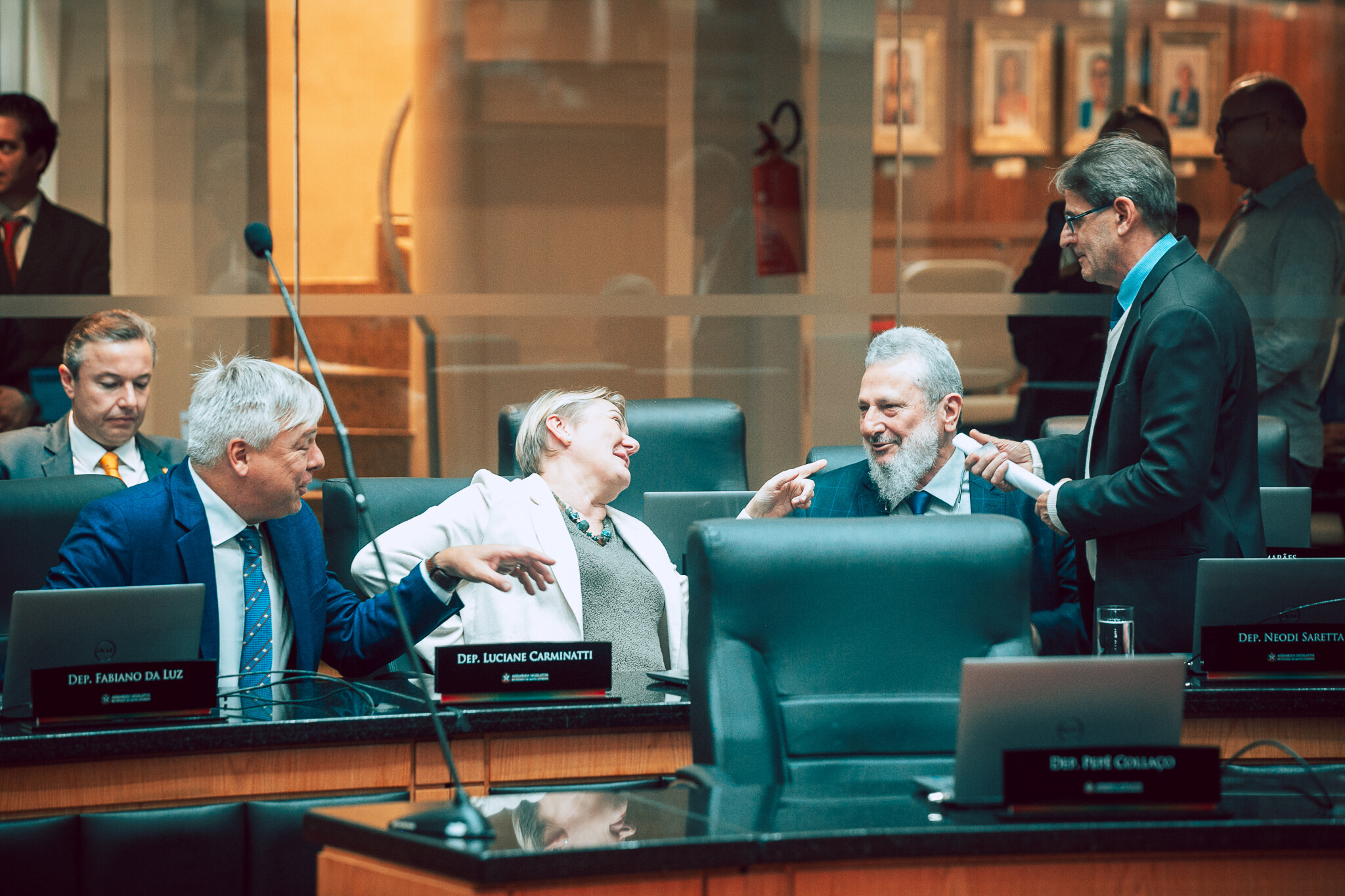 - Deputado Fabiano da Luz (PT) 	
 - Deputada Luciane Carminatti (PT) 		
  - Deputado Padre Pedro Baldissera (PT) 	
 - Deputado Neodi Saretta (PT)
