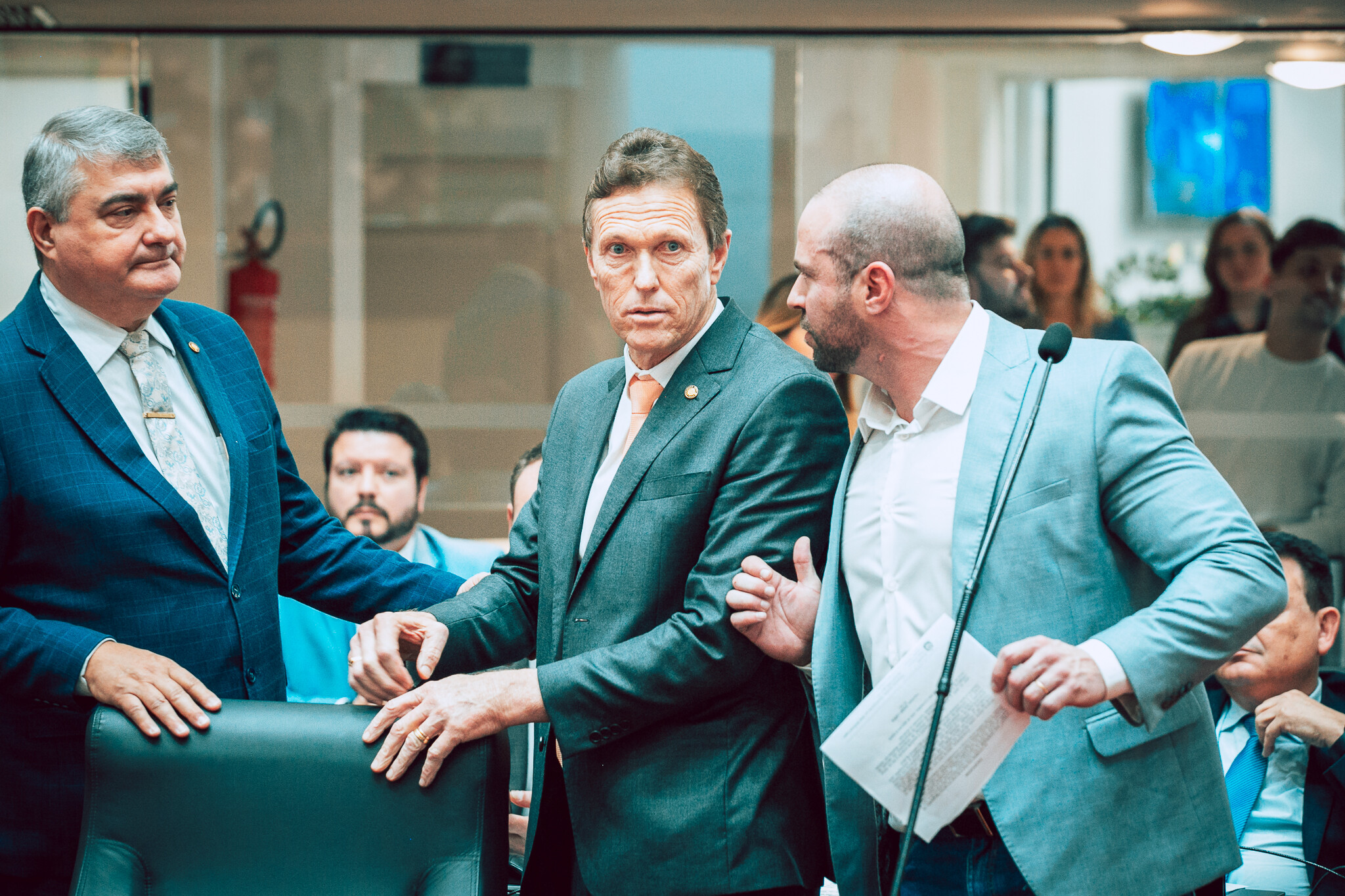 - Deputado Mário Motta (PSD) - Deputado Volnei Weber (MDB)
 - Deputado Jessé Lopes (PL)