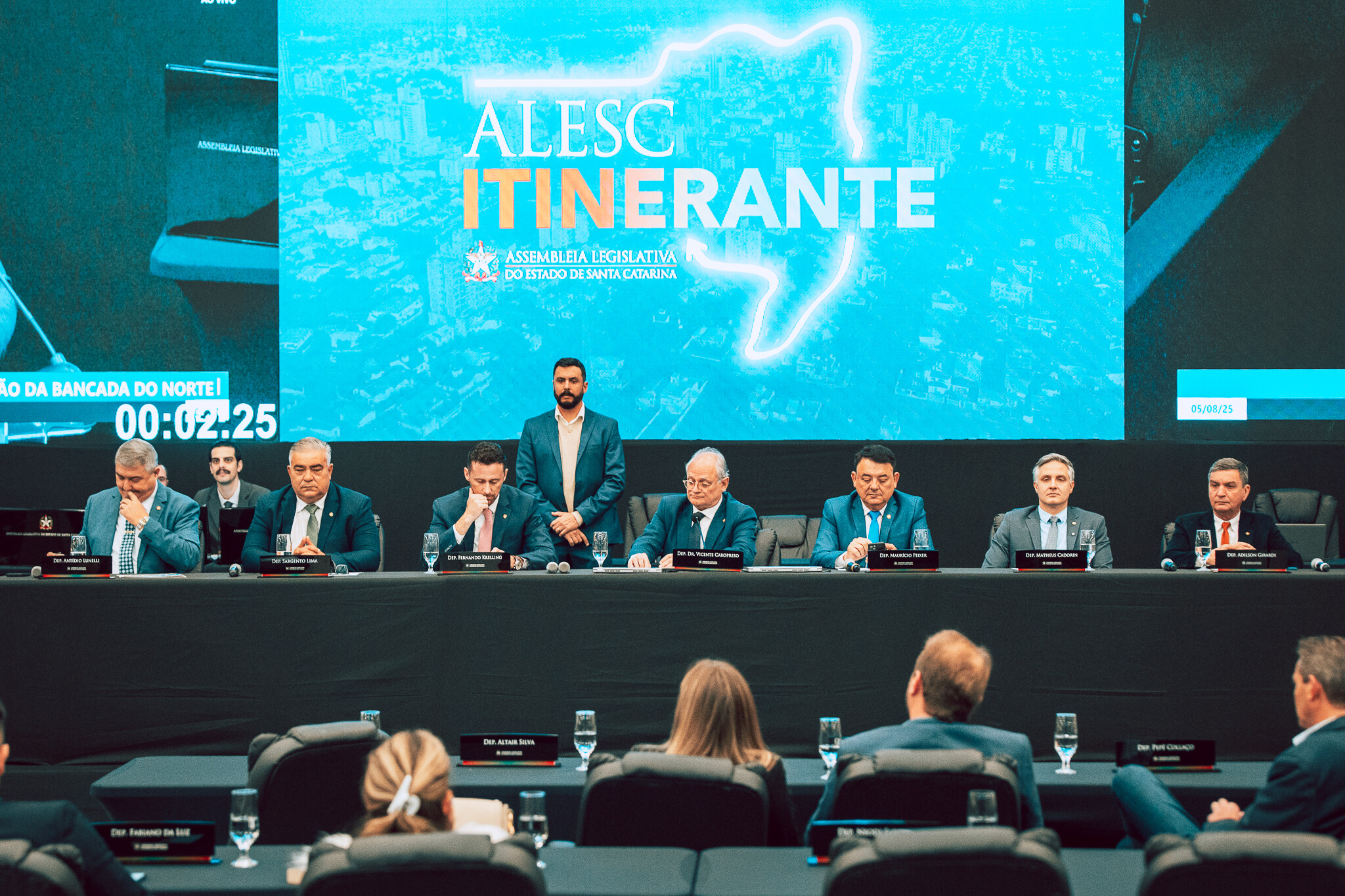 - Deputado Antídio Lunelli (MDB) 	
 - Deputado Sargento Lima (PL) 	
 - Deputado Fernando Krelling (MDB) 	
 - Deputado Dr. Vicente Caropreso (PSDB) 
 - Deputado Mauricio Peixer (PL)	
 - Deputado Matheus Cadorin (NOVO) 	
 - Deputado Adilson Girard (MDB)