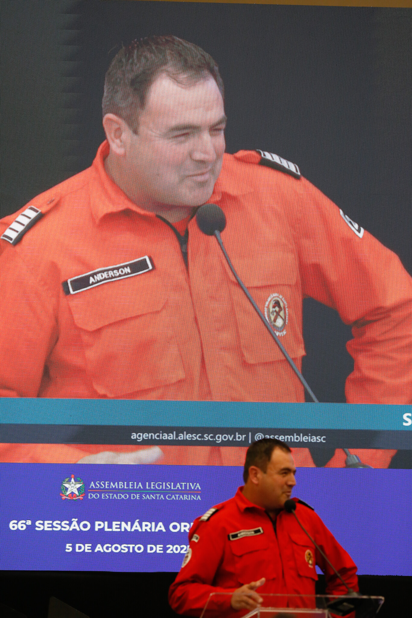 Anderson Oparacz, Bombeiro Voluntário de Itaiópolis