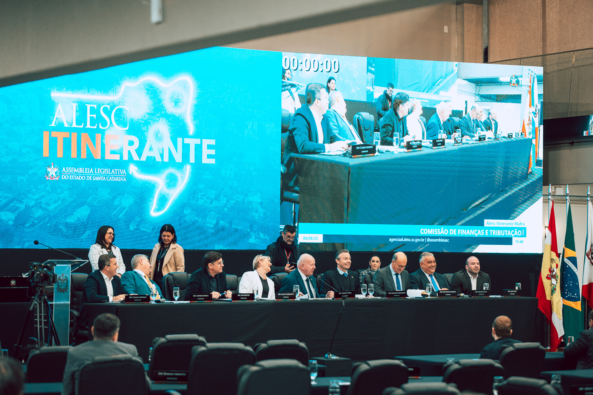 - Deputado Camilo Martins (Podemos)  - Deputado Antídio Lunelli (MDB) 	 - Deputado Jair Miotto (União) - Deputada Luciane Carminatti (PT) 		
 	

	
- Deputado Marcos Vieira (PSDB) - Deputado Napoleão Bernardes (PSD) 	 - Deputado José Milton Scheffer (PP)
 - Deputado Sargento Lima (PL) 	 - Deputado