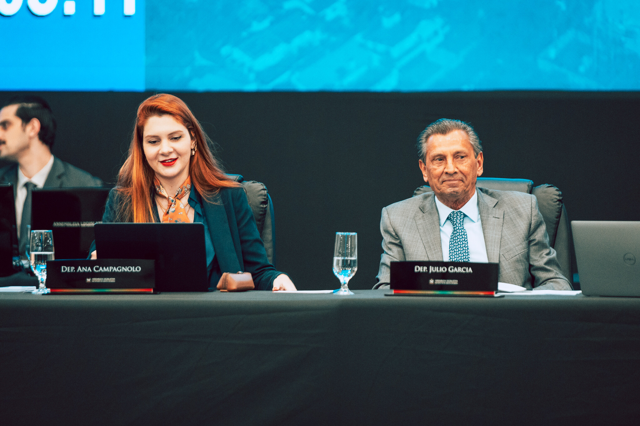 - Deputada Ana Campagnolo (PL)
 - Deputado Julio Garcia (PSD)