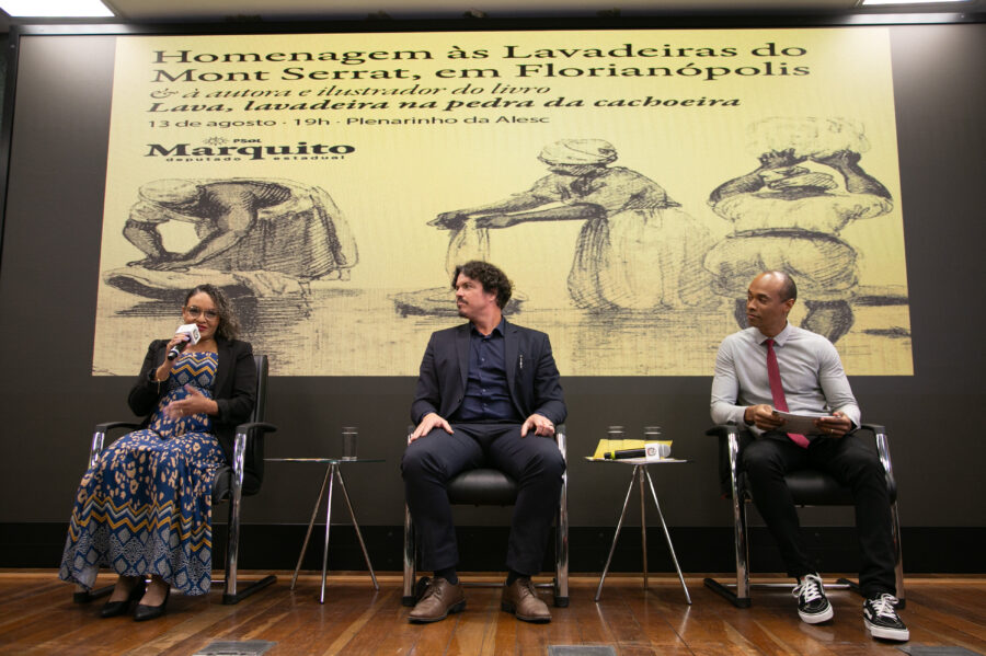 Priscila Freitas, deputado Marquito e Péricles Silva dos Santos