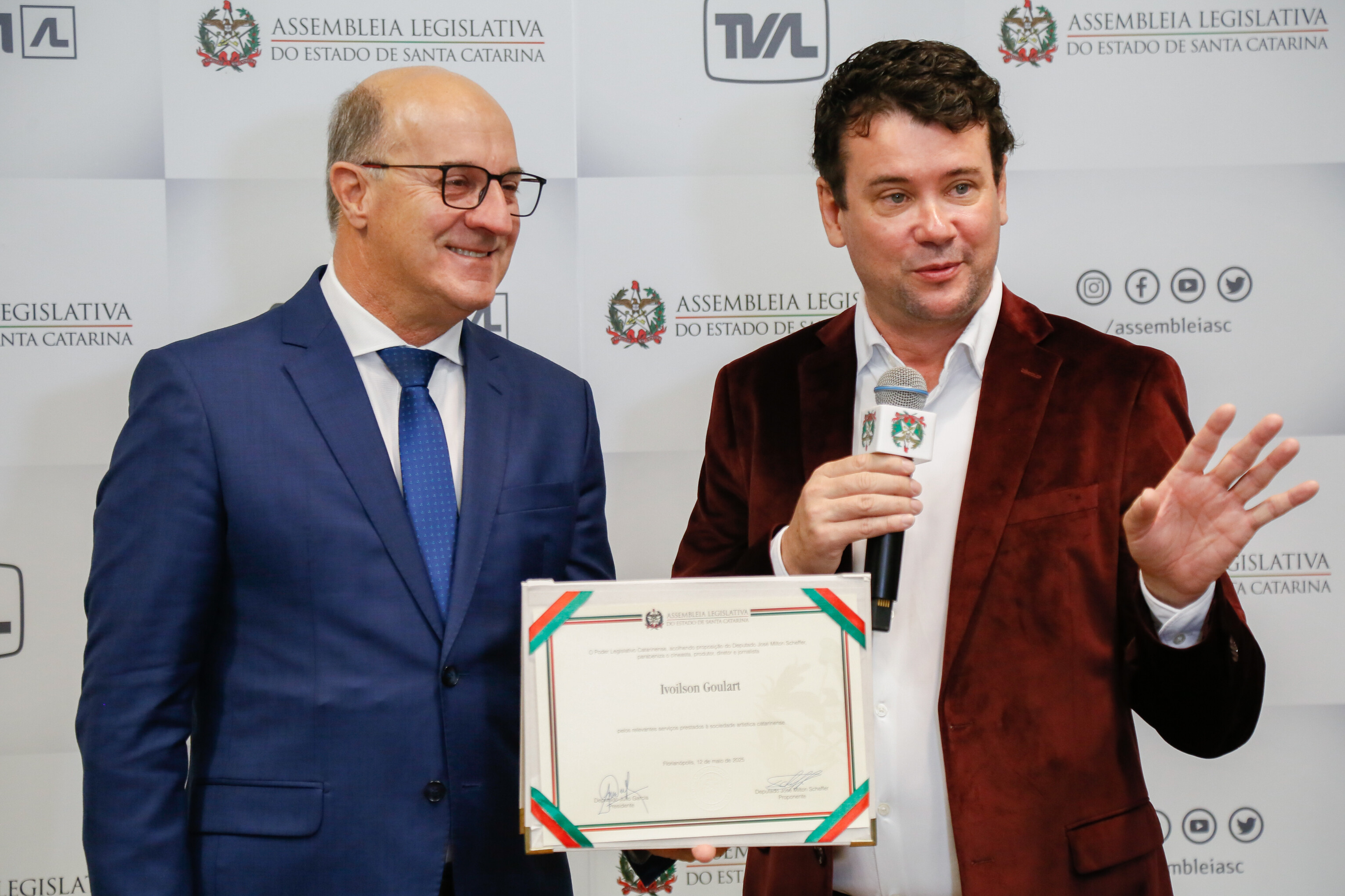 Deputado José Milton Scheffer, Cineasta Ivoilson Goulart