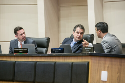 Deputado Fernando Krelling (MDB), Deputado Rodrigo Minotto (PDT), Marcos da Rosa (UNIÃO BRASIL)