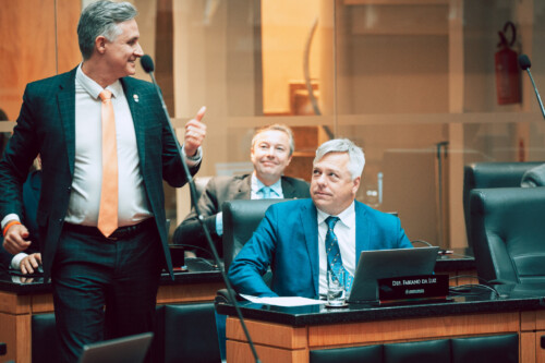 - Deputado Napoleão Bernardes (PSD) 	
- Deputado Fabiano da Luz (PT)