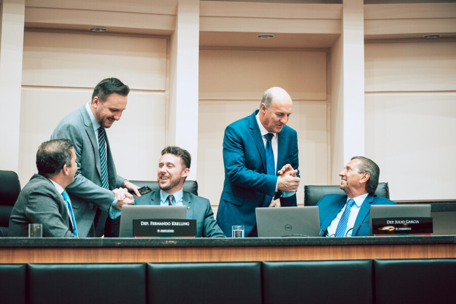 - Deputado Camilo Martins (Podemos) 	 - Deputado Pepê Collaço (PP)

 - Deputado Fernando Krelling (MDB)  - Deputado José Milton Scheffer (PP)
	- Deputado Julio Garcia (PSD)