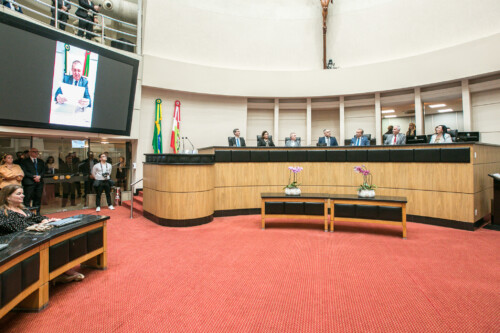 -Andreas Eisele - Sub.Procurador de Justiça - Marilisa Boehm  Vice-Governadora de Santa Catarina  - Deputado Maurício Eskudlark (PL)  - Deputado Sargento Lima (PL) 	

- Jorginho dos Santos Mello -  Governador de Santa Catarina-- Carlos Alberto Civinsk - Presidente Tribunal Regional Eleitoral de Sa