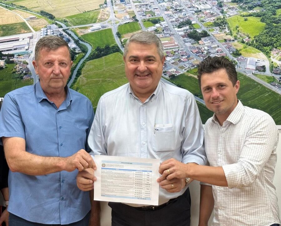 Deputado Lunelli em Massaranduba.