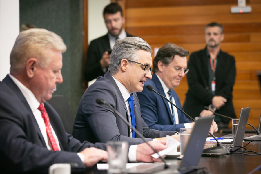 Comissão de Economia da Alesc, reunida na tarde desta quarta-feira (5)