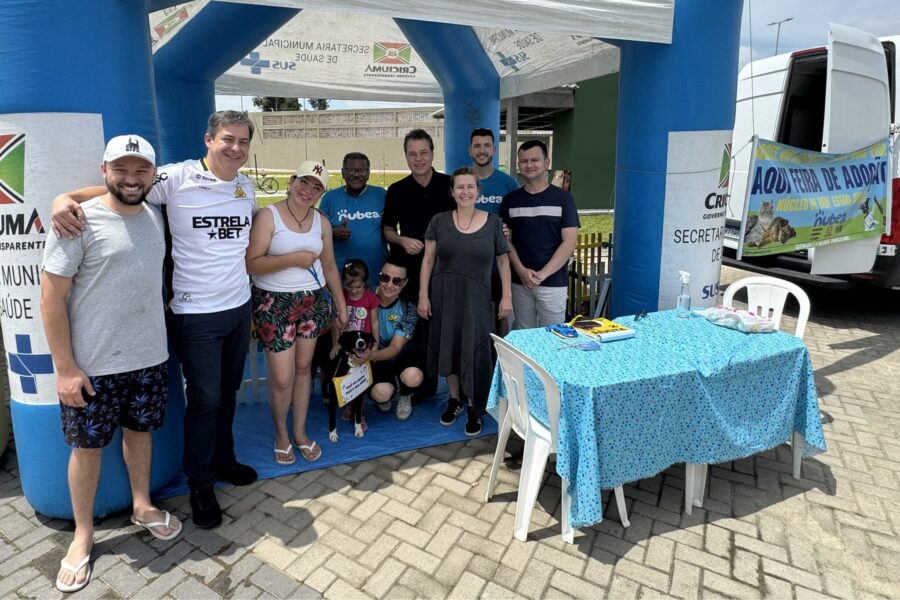 Deputado Rodrigo Minotto participa da Feira de Adoção e Mutirão de Castração em Criciúma.