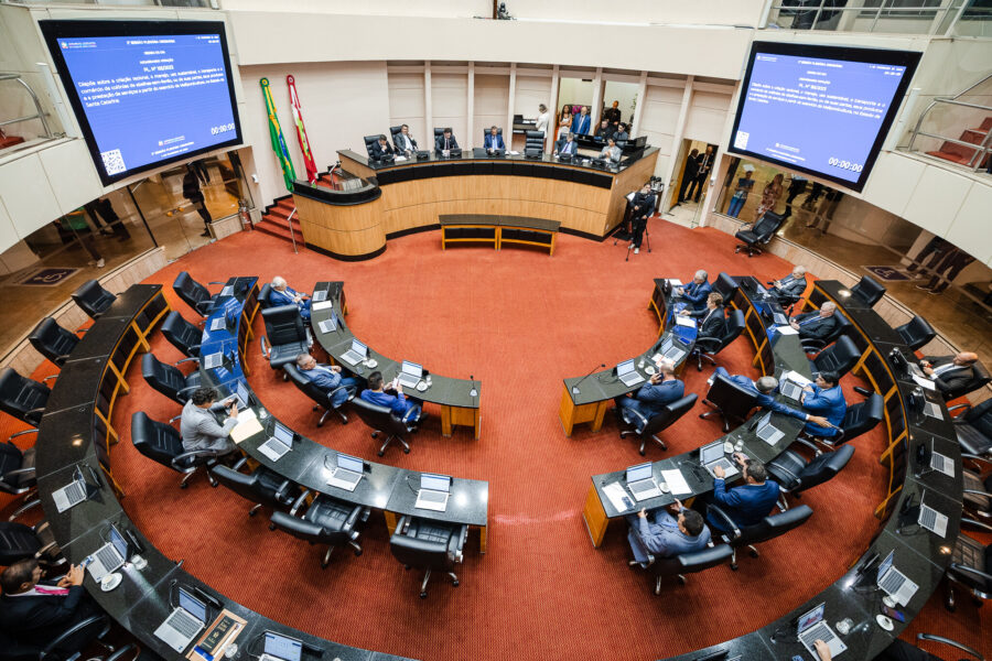 Plenário da Alesc, na tarde desta quarta-feira (4)