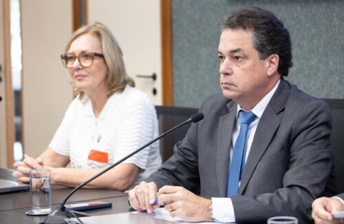Prefeita Stela Maris Talamini (MDB), Urussanga e Deputado Rodrigo Minotto (PDT)