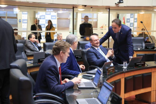 - Deputado Volnei Weber (MDB)
- Deputado Antídio Lunelli (MDB) 	
 - Deputado Mauro de Nadal (MDB) 	
 - Deputado Carlos Humberto (PL)