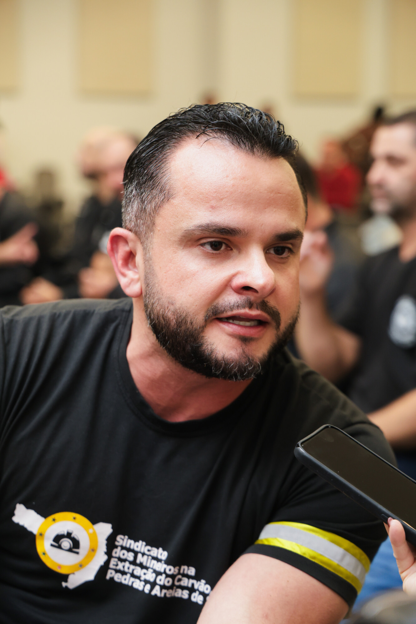 Jhonatan Elias, presidente do Sindicato dos Mineiros
