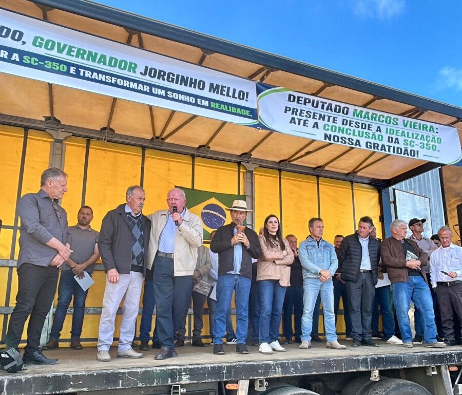 Marcos Vieira comemora conquista histórica da SC-350, rodovia que liga Abelardo Luz a Passos Maia