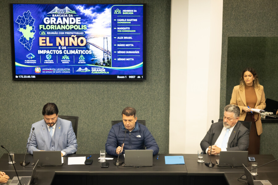 Reunião da Bancada da Grande Florianópolis com os Prefeitos da região